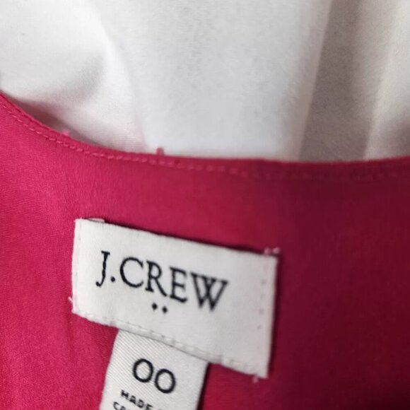 J. Crew Women's Size 00 Pink Ruffle Top Blouse - Picture 6 of 7